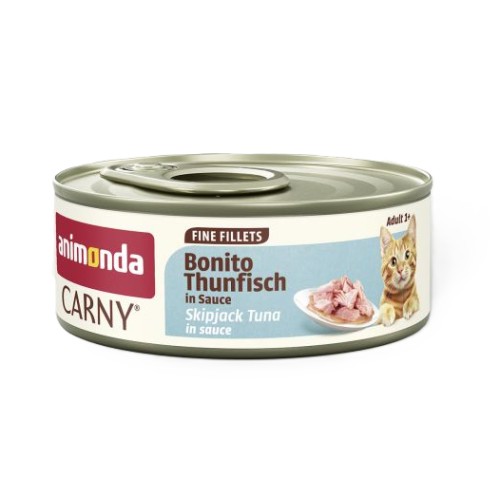 Animonda - Carny Fine Fillets Adult ((Skipjack Tuna in Sauce)) Bonito Thunfisch 60g (83573) 鰹魚汁煮 成貓罐頭 精選鮮嫩汁煮系列 60克 (EXP: 6月/2029)